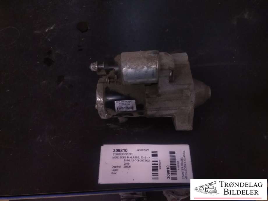 Starter diesel til Mercedes B-Klasse 2019-->> (W247) (W247) (A6089060100|233009896R|M000TD6075ZE)