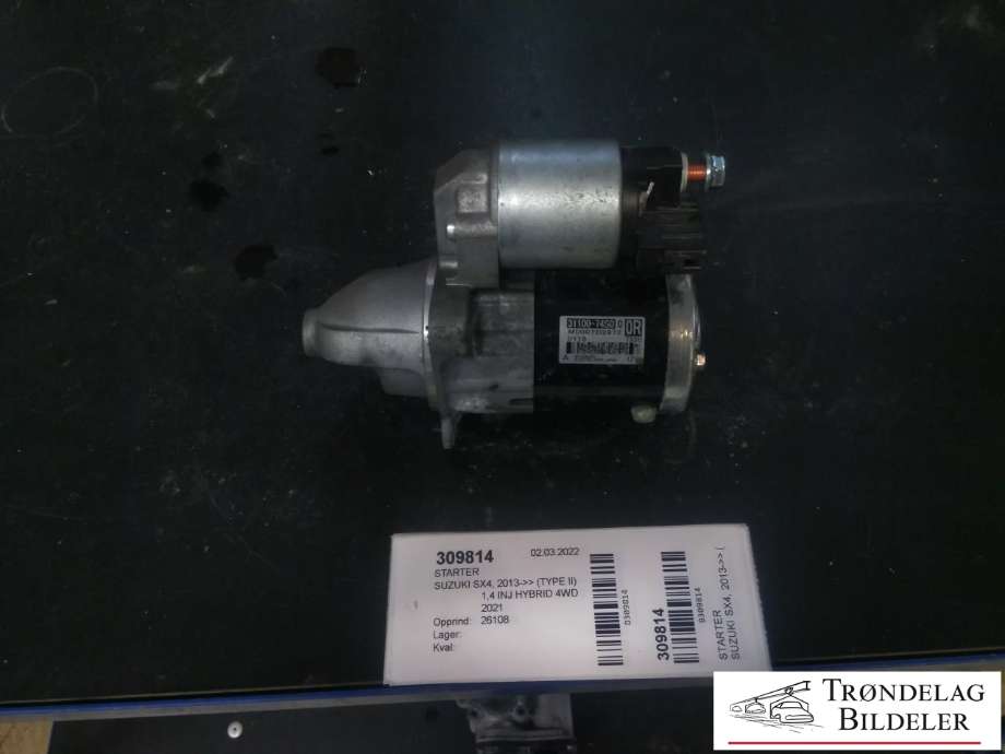 Starter til Suzuki SX4 S-CROSS 2013-->> (Type II)  (MITSUBISHI|31100-74S0|M000TD2972|)