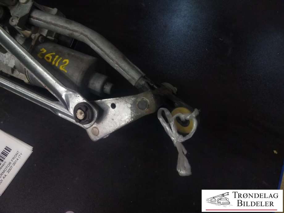 Viskermotor frontrute komplett m/overføring til Audi A4 2007-2014 (Type IV) (B8) (B8) (VALEO|8K1 955 119A|)