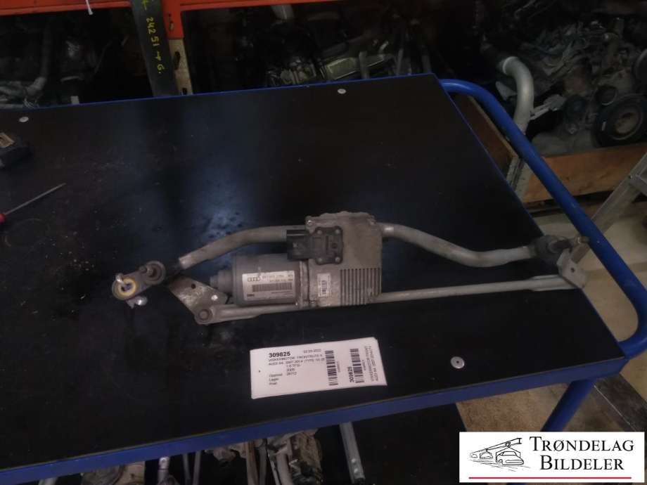 Viskermotor frontrute komplett m/overføring til Audi A4 2007-2014 (Type IV) (B8) (B8) (VALEO|8K1 955 119A|)