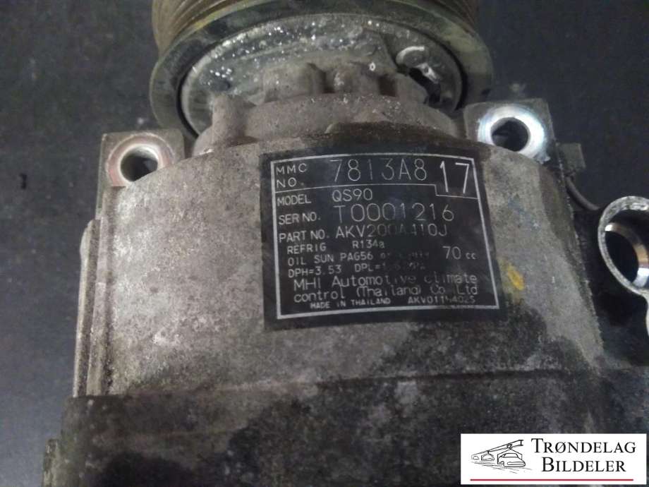Aircondition kompressor til Mitsubishi Outlander 2012-2015 (Type III, Fase 1)  (7813A817|)