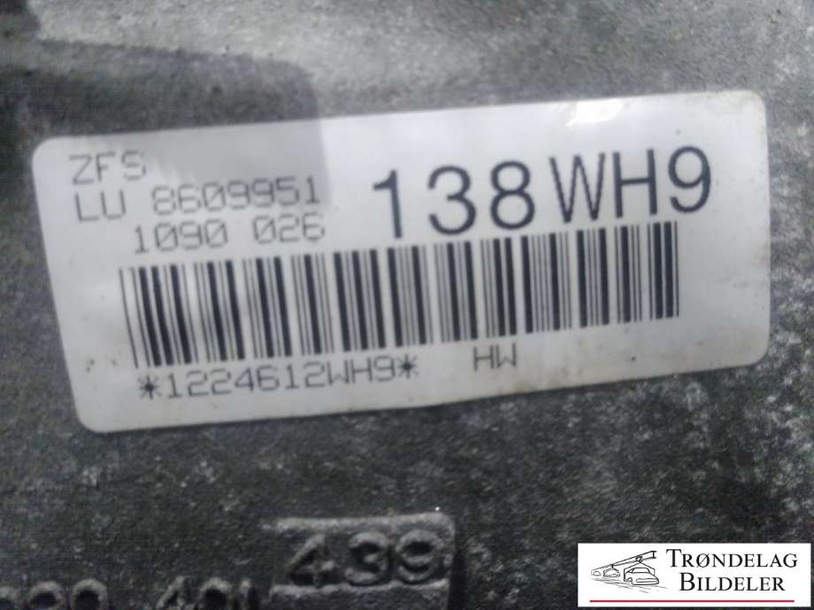 Girkasse 4WD komplett automat til BMW X1 2009-2015 (E84) (E84) (GA8HP45X - WH9|24 00 8 609 951|)
