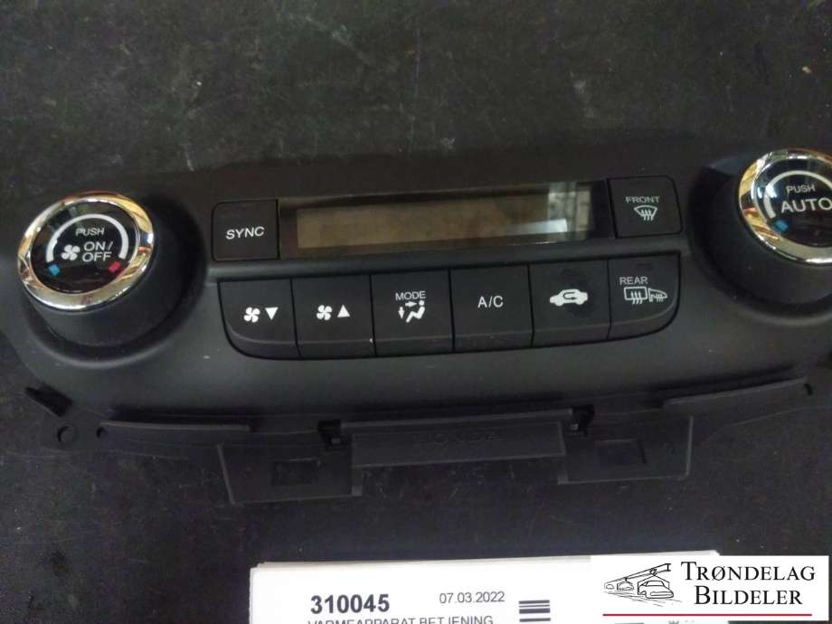 Varmeapparat betjening til Honda CR-V 2012-2018 (Type IV) (79600-T1E-G41ZB|)