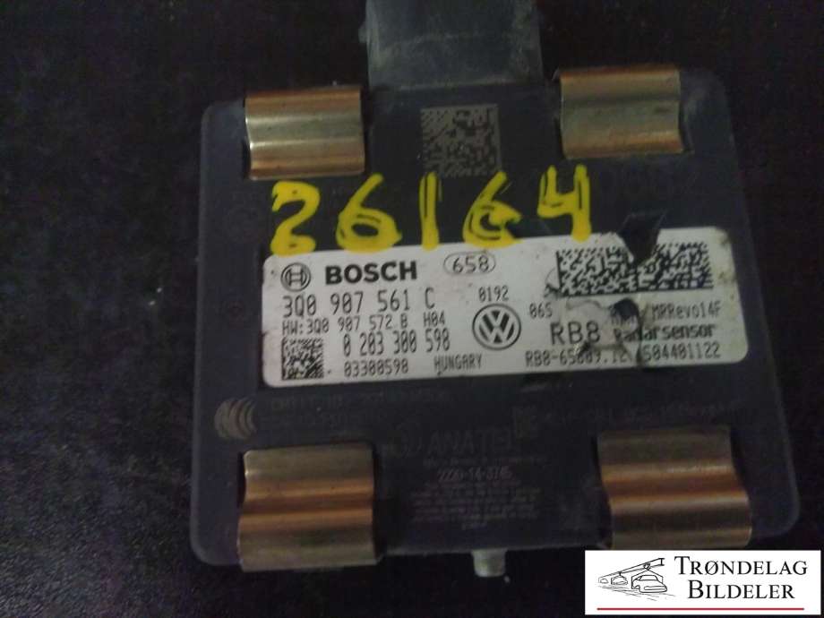 Sensor radar til Škoda Superb 2015-->> (Type III)  (BOSCH|3Q0 907 561C|0 203 300 598|)