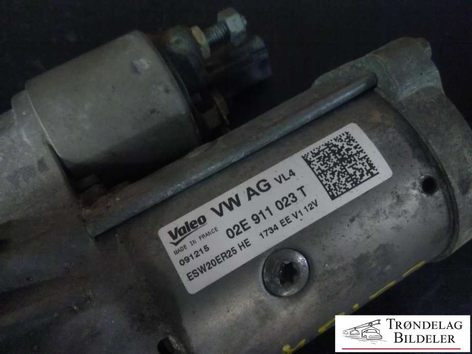Starter diesel til Škoda Superb 2015-->> (Type III) (VALEO|02E 911 023T|)