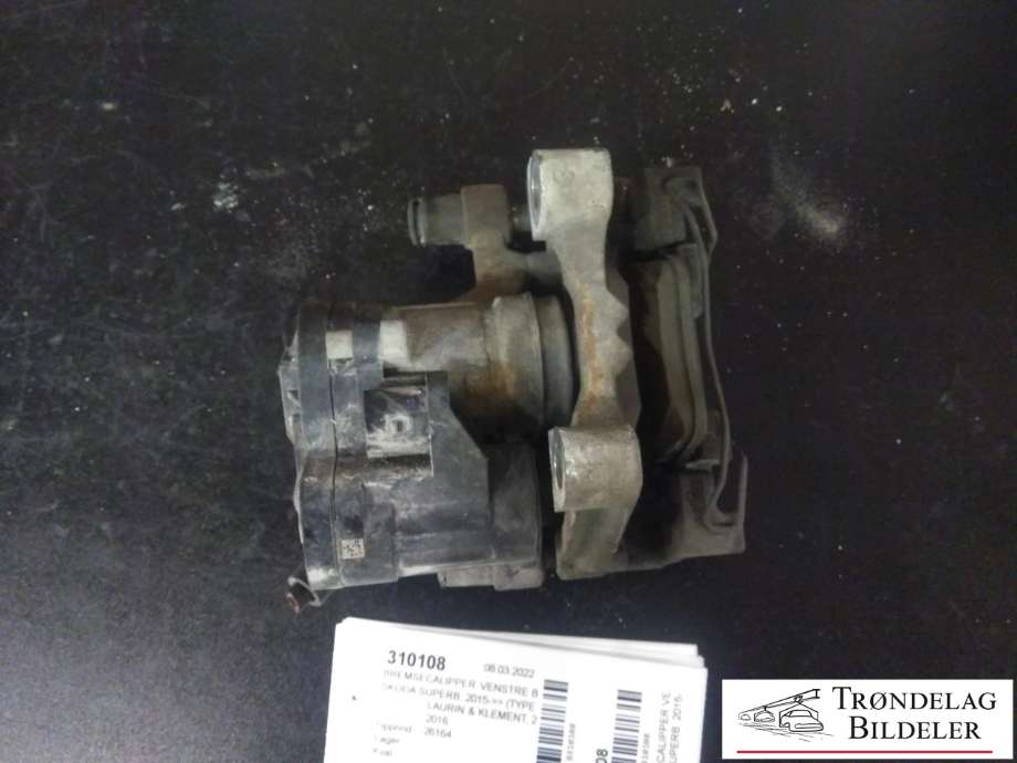 Bremsecaliper venstre bak, elektrisk til Škoda Superb 2015-->> (Type III)  (3Q0 615 423|5G0 615 425|5G0 615 425 SL7|3Q0 998 281|8V0 998 281|300X12MM)