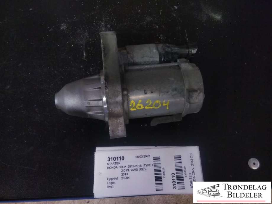 Starter til Honda CR-V 2012-2018 (Type IV) (428000-8170|31200-R1A-G51|31200-R1P-H01|DUDRL|DUDRK|25-5115|DSN1492|LRS03953)