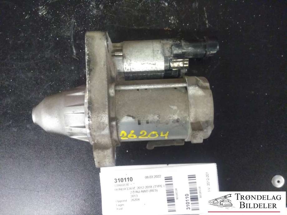 Starter til Honda CR-V 2012-2018 (Type IV) (428000-8170|31200-R1A-G51|31200-R1P-H01|DUDRL|DUDRK|25-5115|DSN1492|LRS03953)