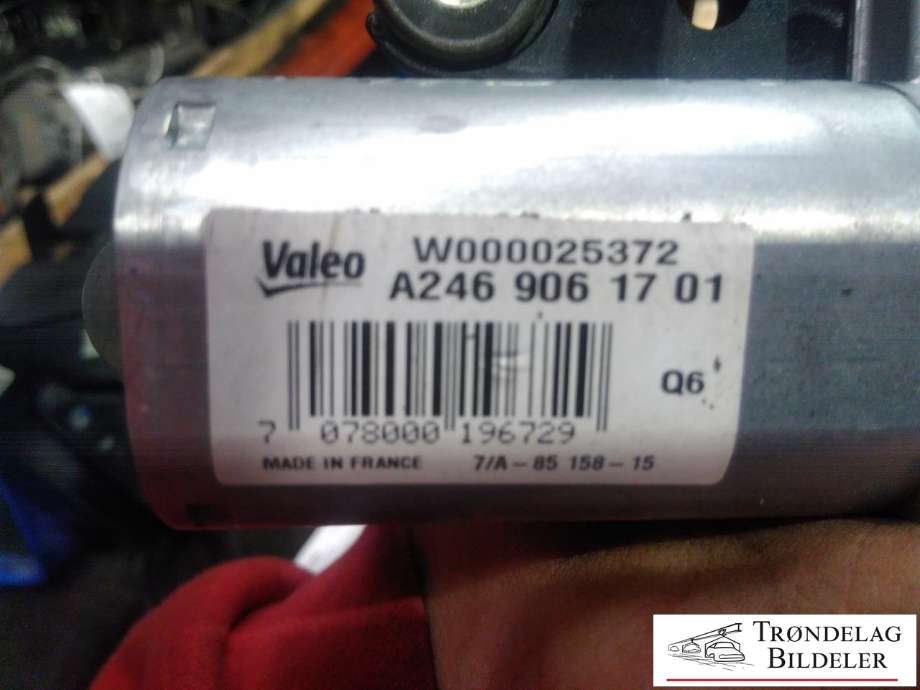 Viskermotor bakrute til Mercedes B-Klasse, electric drive 2014-2018 (W242) (W242) (VALEO|A 246 906 17 01|)