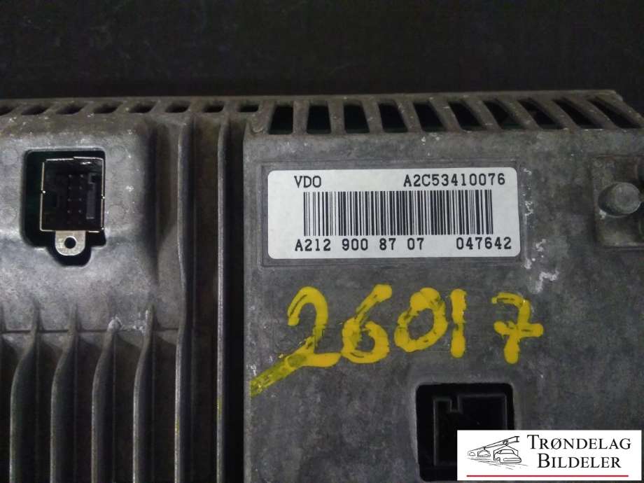 Instrument kjørecomputer til Mercedes E-Klasse 2009-2013 (Fase 1) (W212) (W212) (A2C53410076|A2129008707|)