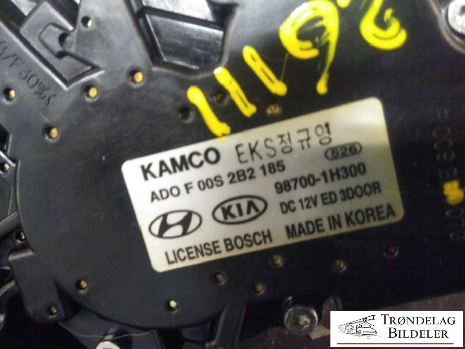 Viskermotor bakrute til Hyundai Ix35 2010-2015  (KAMCO|98700-1H300|)