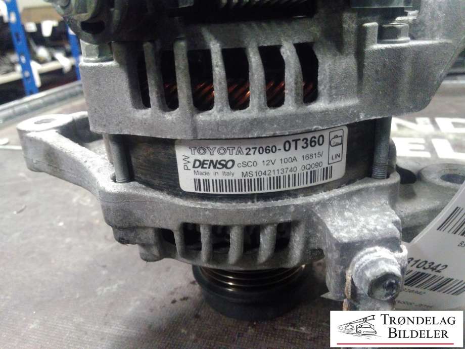Dynamo til Toyota Avensis 2015-2019 (Type III, Fase 2)  (TOYOTA|27060-0T360|)