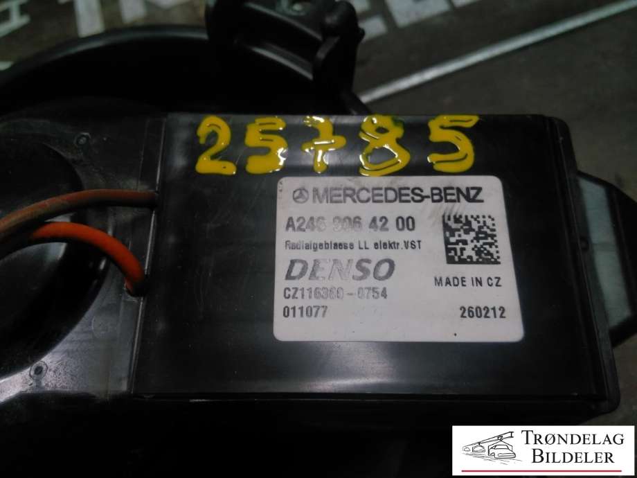 Varmeapparat motor til Mercedes B-Klasse 2011-2018 (W246) (W246) (DENSO|A 246 906 42 00|CZ116360-0754|)