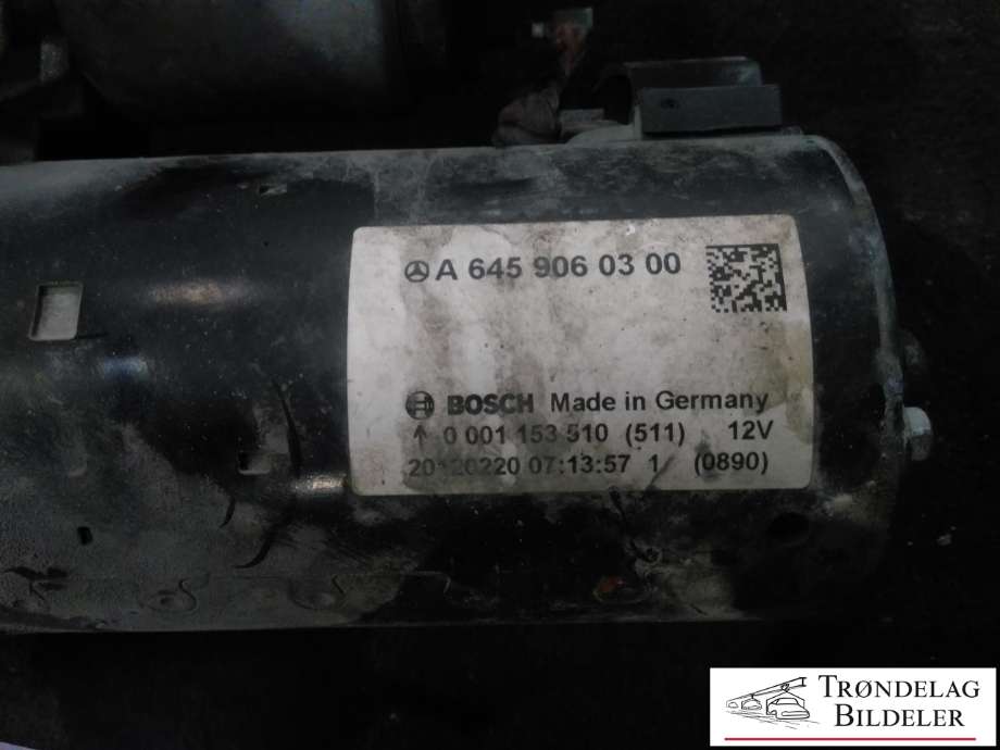 Starter diesel til Mercedes B-Klasse 2011-2018 (W246) (W246) (BOSCH|0 001 153 510|A6459060300|)