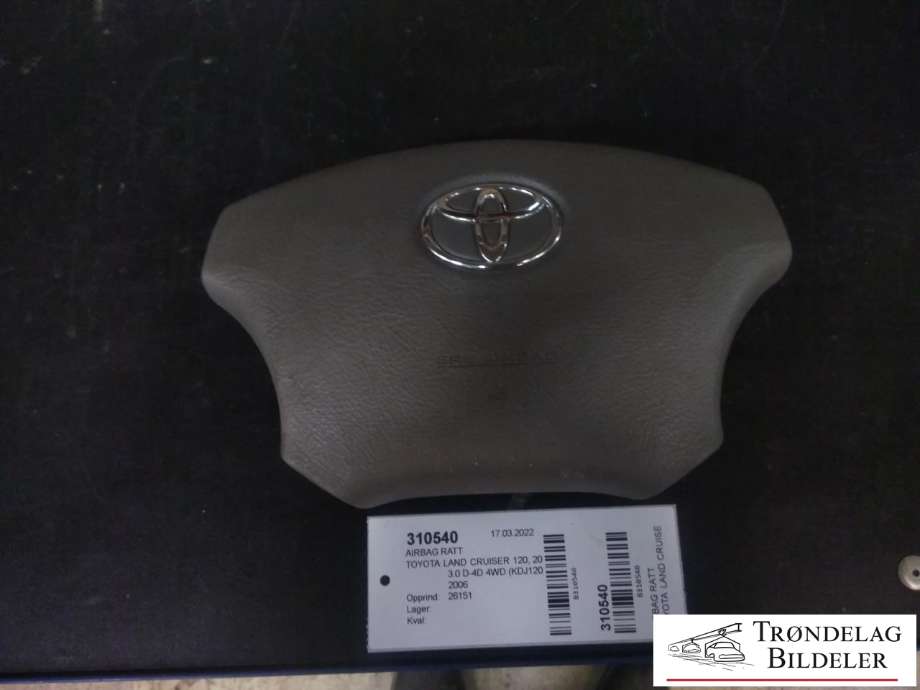 Airbag ratt til Toyota Land Cruiser 120, 2002-2009  