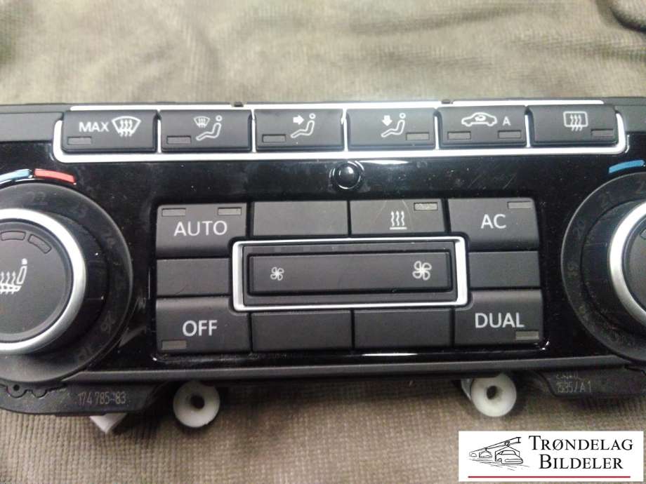 Varmeapparat betjening til VW Tiguan 2011-2016 (Type I, Fase 2)  (BHTC|5K0907044FA|5HB009746-63|)
