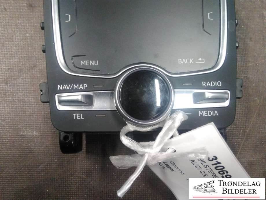 Bilstereo navigasjon betjeningspanel til Audi Q5 2017-->> (Type II)  (PREH|80A 919 615|)