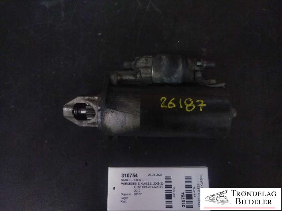 Starter diesel til Mercedes E-Klasse, 2009-2013 (Fase 1) (W212) (W212)