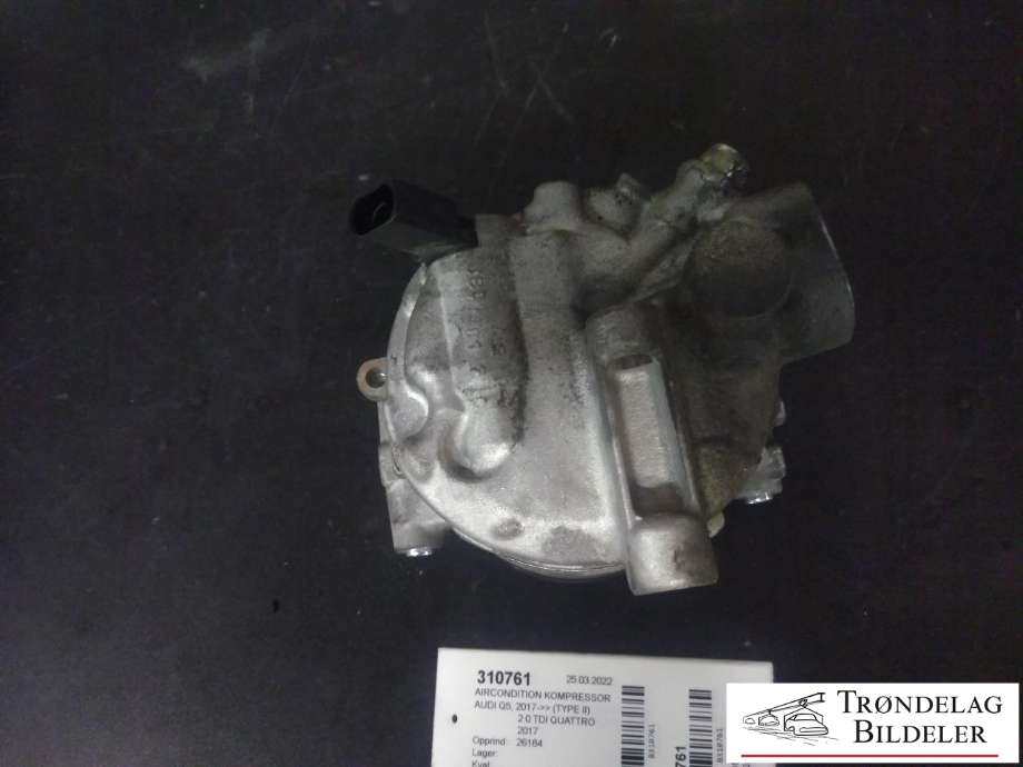 Aircondition kompressor til Audi Q5 2017-->> (Type II)  (VW AG|4M0 816 803|8T0816803G|8W0816803|8W5816803|80A816803|ACP01264)