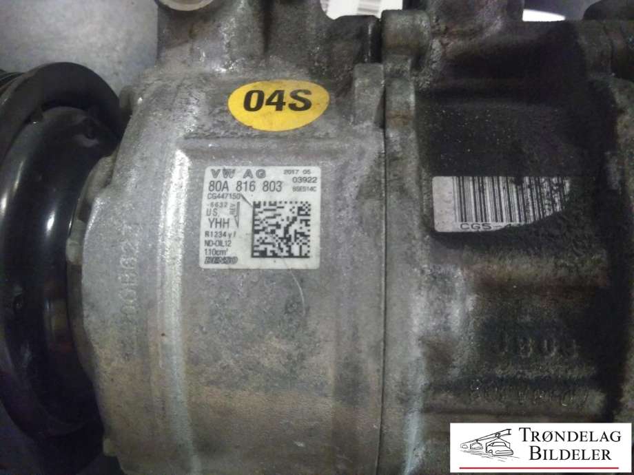 Aircondition kompressor til Audi Q5 2017-->> (Type II)  (VW AG|4M0 816 803|8T0816803G|8W0816803|8W5816803|80A816803|ACP01264)