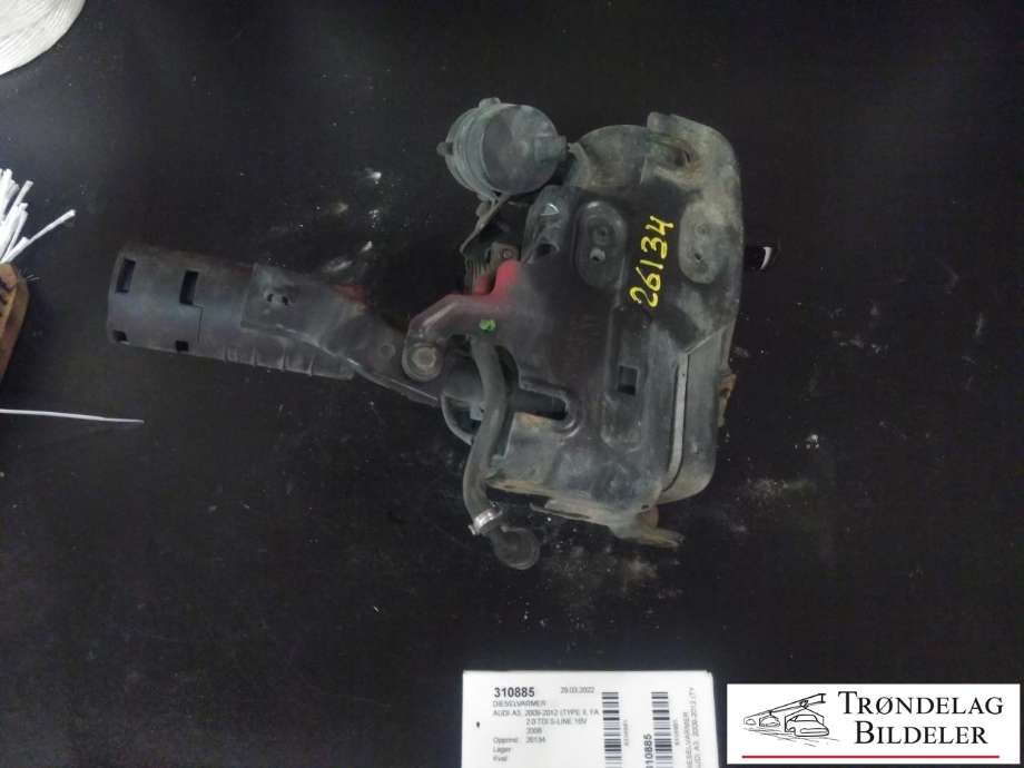Dieselvarmer til Audi A3 2009-2012 (Type II, Fase 2)  (WEBASTO|8P0 265 081 F|1K0 815 007 AR|)