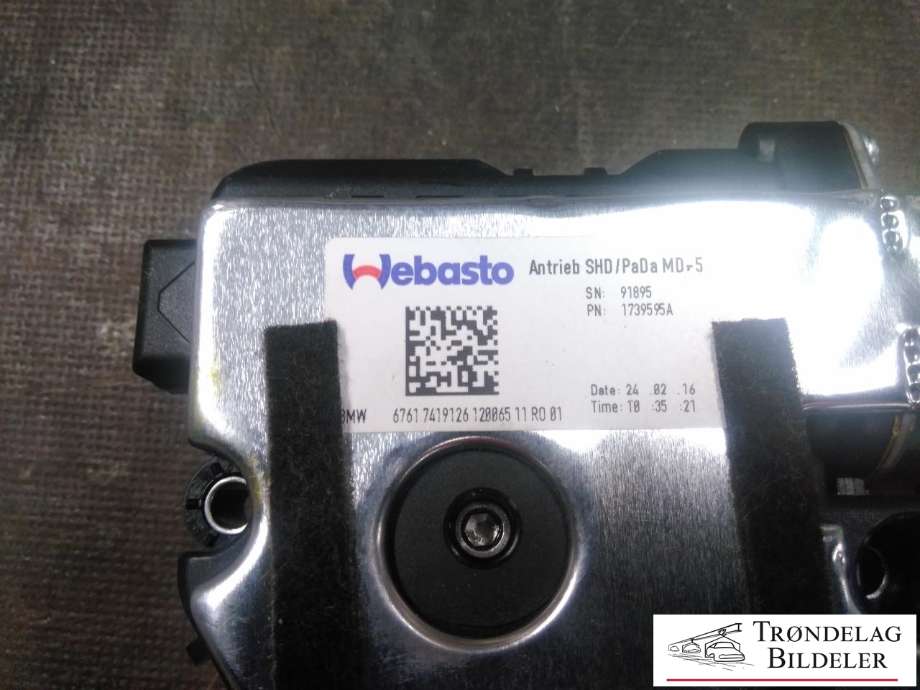 Takluke motor til BMW 7-Serie 2015-->> (G11/G12) (G11/G12) (WEBASTO|)
