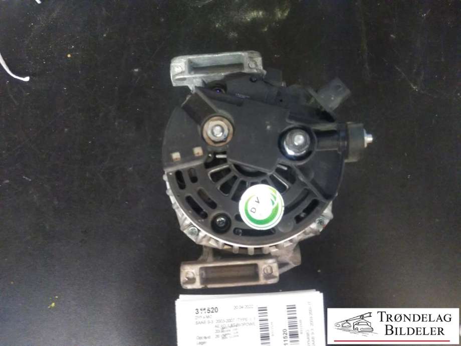 Dynamo til Saab 9-3 2003-2007 (Type II, Fase 1)