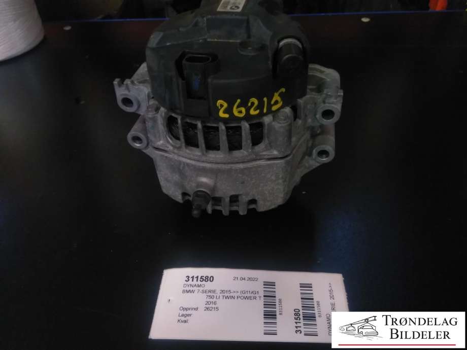 Dynamo til BMW 7-Serie 2015-->> (G11/G12) (G11/G12) (VALEO|8611280 AI01|2621784A|)