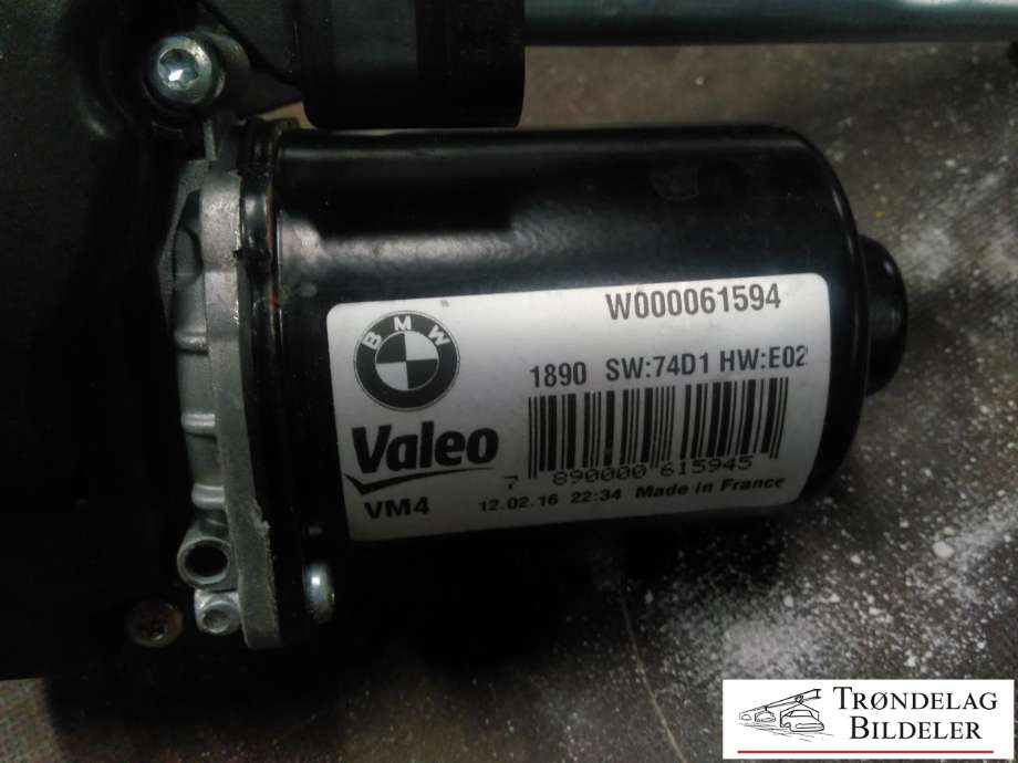 Viskermotor frontrute komplett m/overføring til BMW 7-Serie 2015-->> (G11/G12) (G11/G12) (VALEO|W000061594|)