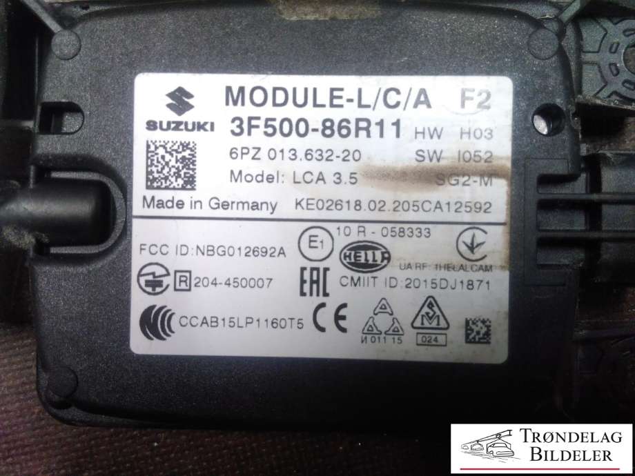 Sensor radar til Suzuki Vitara 2015-->> (Type IV)  (3F500-86R11|6PZ013632-20|)