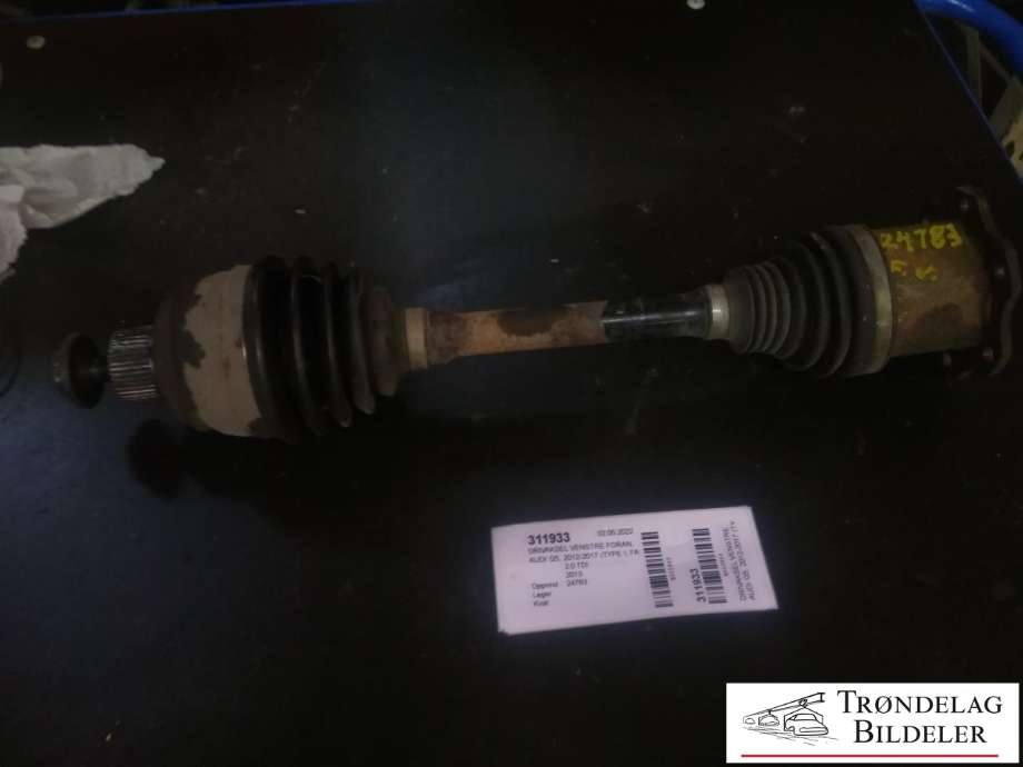 Drivaksel venstre foran, diesel/manuell til Audi Q5, 2012-2017 (Type I, Fase 2)  (4H0 407 271 K)