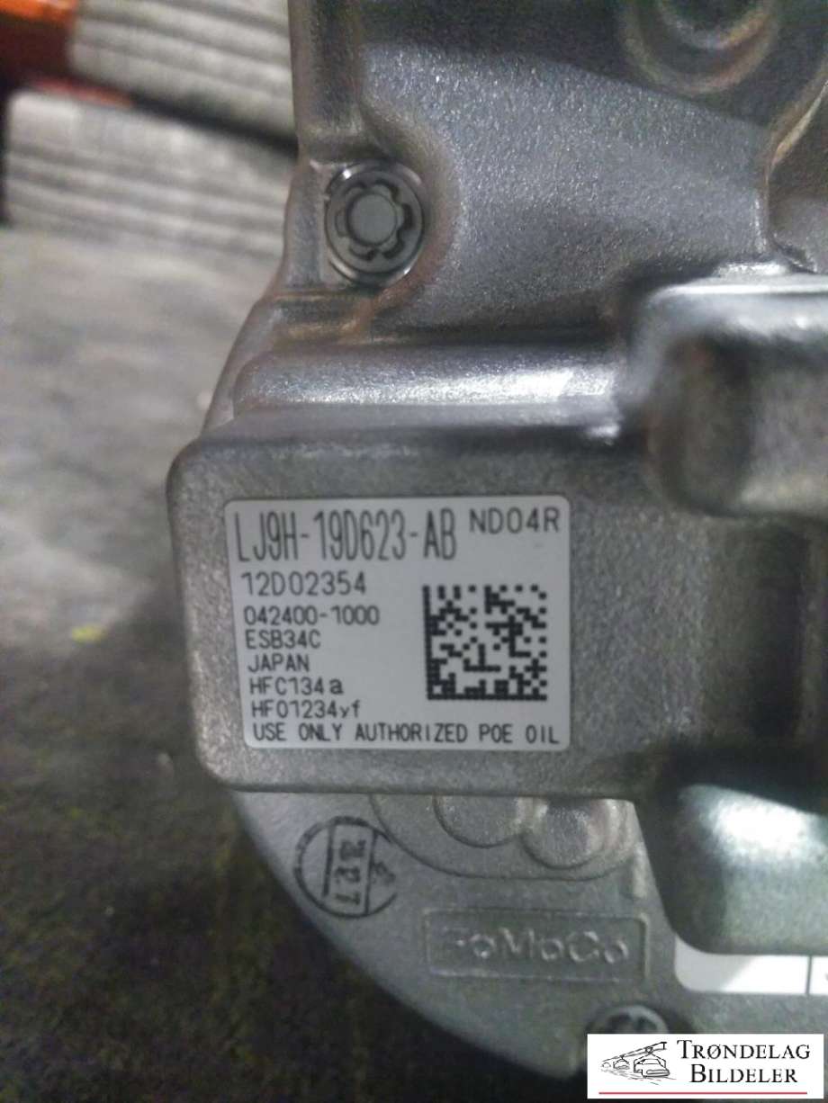 Aircondition kompressor elbil til Ford Mustang Mach-e 2020-->>  (LJ9H-190623-AB|12D02354|042400-1000)