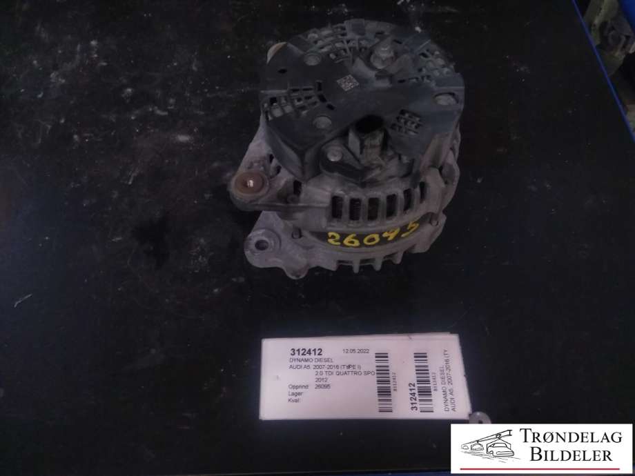 Dynamo diesel til Audi A5 2007-2016 (Type I) (VW AG|03L 903 017E|)