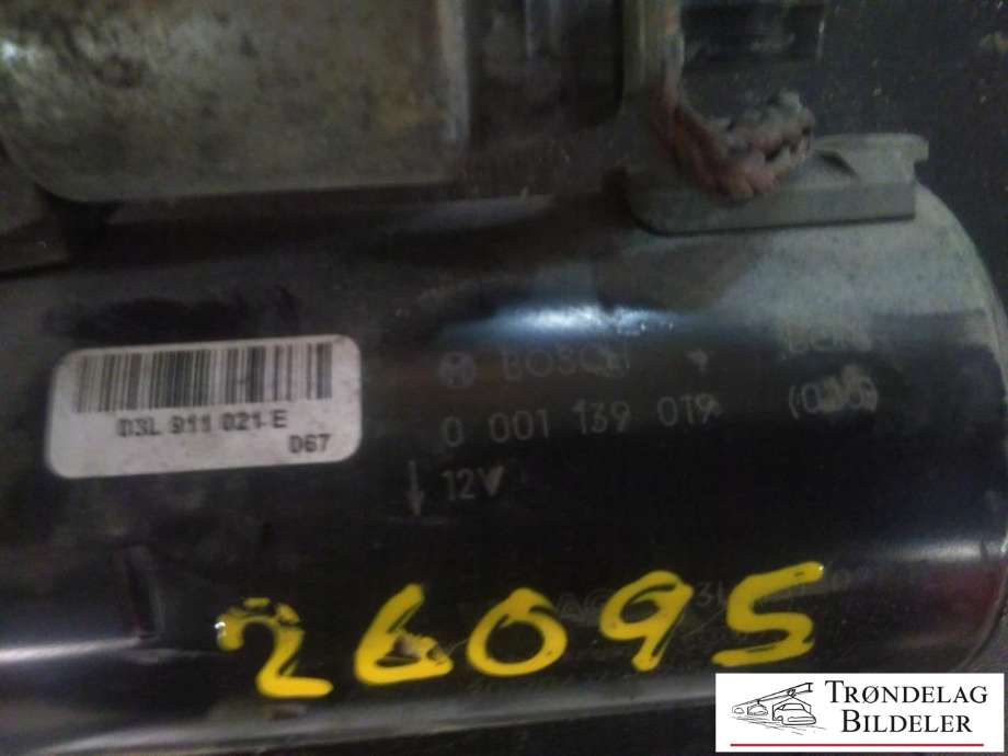 Starter diesel til Audi A5 2007-2016 (Type I)  (BOSCH|0 001 139 019|03L 911 021E|)