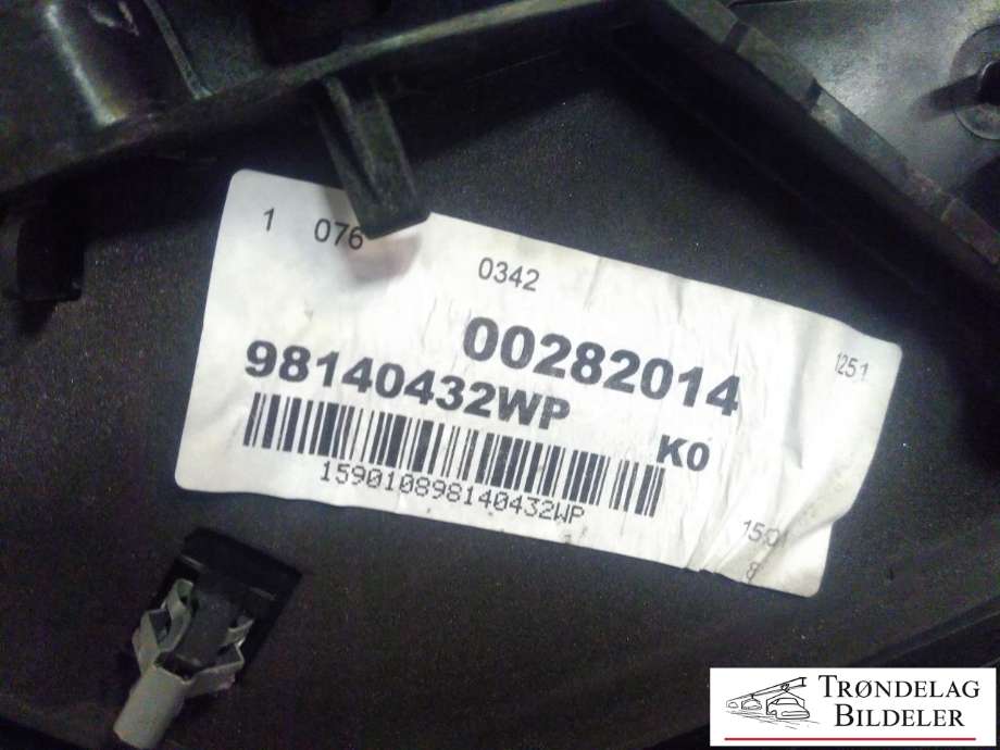 Speil høyre til Toyota Proace 2016-->> (Type II)  (00282014|98140432WP|Z9551140)