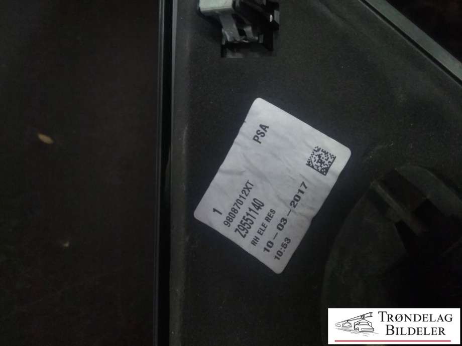 Speil høyre til Toyota Proace 2016-->> (Type II)  (00282014|98140432WP|Z9551140)