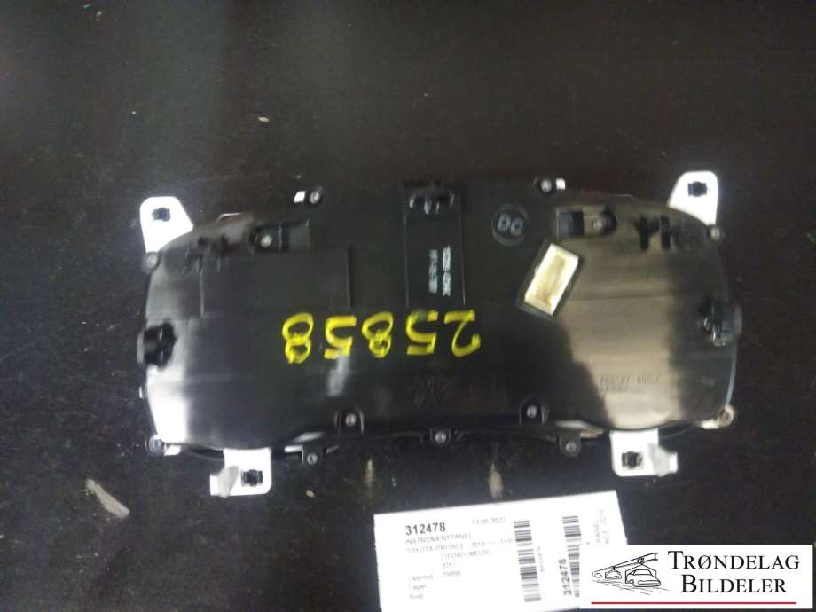 Instrumentpanel til Toyota Proace 2016-->> (Type II)  (98 175 435 80 00|)
