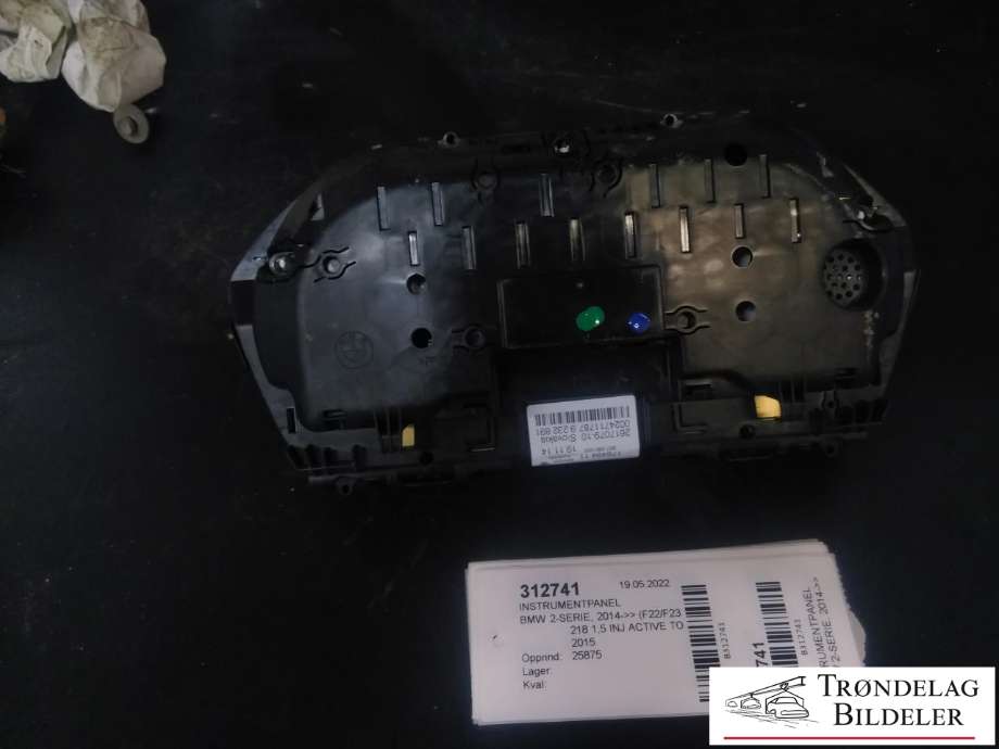 Instrumentpanel til BMW 2-Serie, Active/Gran Tourer 2014-->> (F45/F46) (F45/F46) (176494 11|2617079-10|)