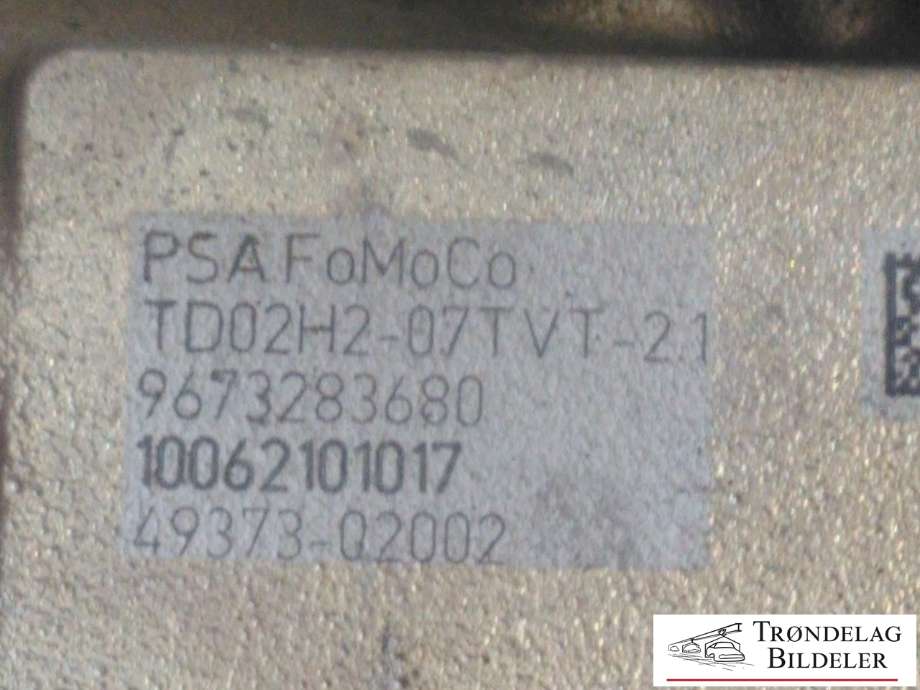 Turbo til Ford Fiesta 2008-2012 (Type VI, Fase 1)  (0375Q9|0375R0|9673283680|AV6Q-6K682-BB|RMAV6Q6K682BB|1696537|2008128|HVB4937302013|49373-02001|4937302001|49373-02002|4937302002|49373-02003|4937302013)