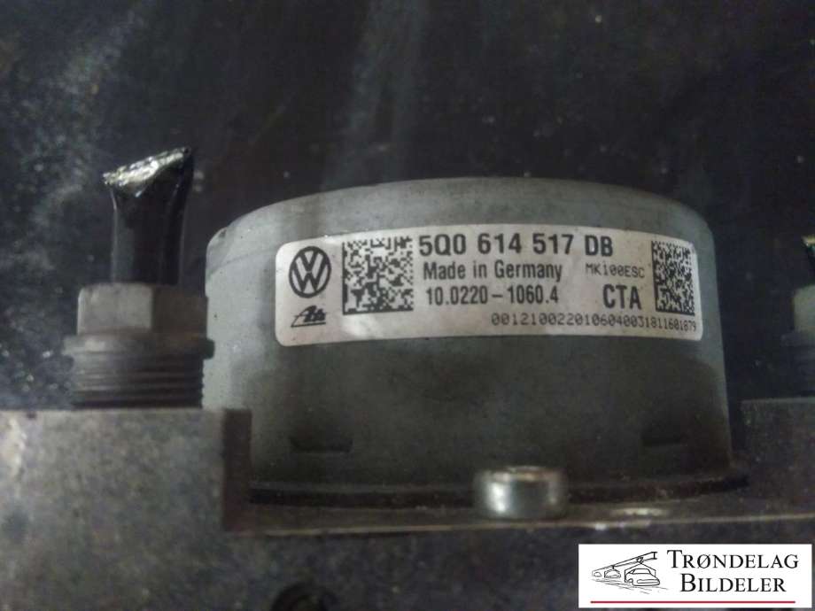ABS sentral til Audi A3 2016-2020 (Type III, Fase 2)  (ATE|5Q0 614 517 DB|10.0916-4380.3|10.0627-3007.1)