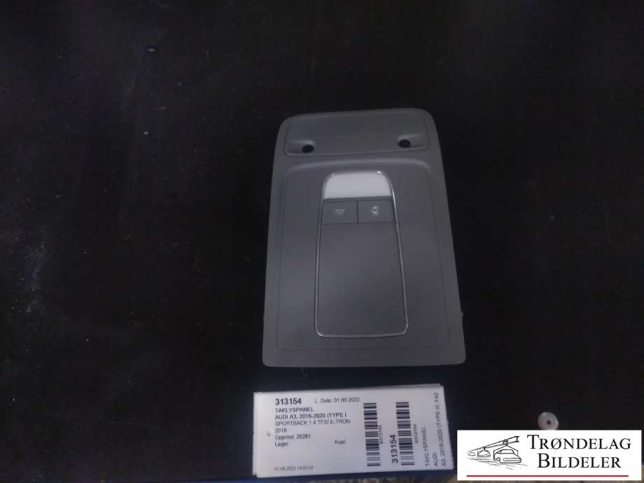 Taklyspanel til Audi A3, 2016-2020 (Type III, Fase 2)  (8V0 947 135 E)
