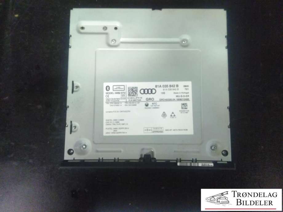 Bilstereo til Audi A3 2016-2020 (Type III, Fase 2)  (DELPHI|81A 035 842 B|28577246|)