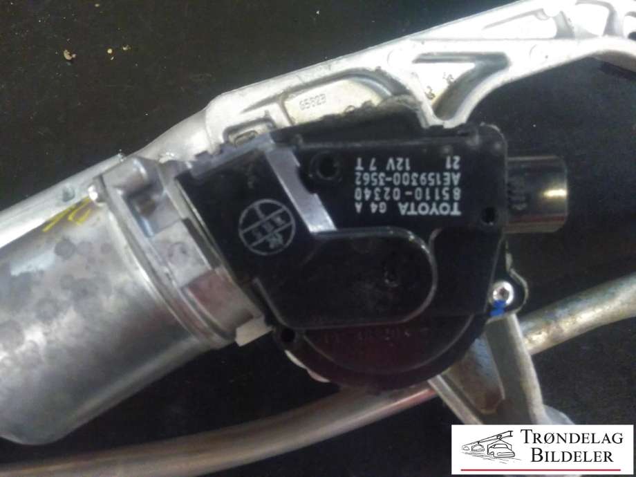 Viskermotor frontrute komplett m/overføring til Toyota Auris 2015-2019 (Type II, Fase 2) (TOYOTA|85110-02340|AE159300-3562|)