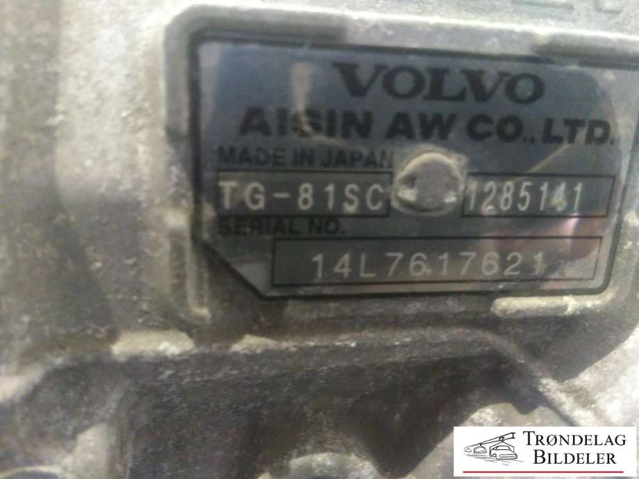 Girkasse 4WD hovedkasse til Volvo V40 2012-2019  (1285141|TG81SC|T14L7617621)