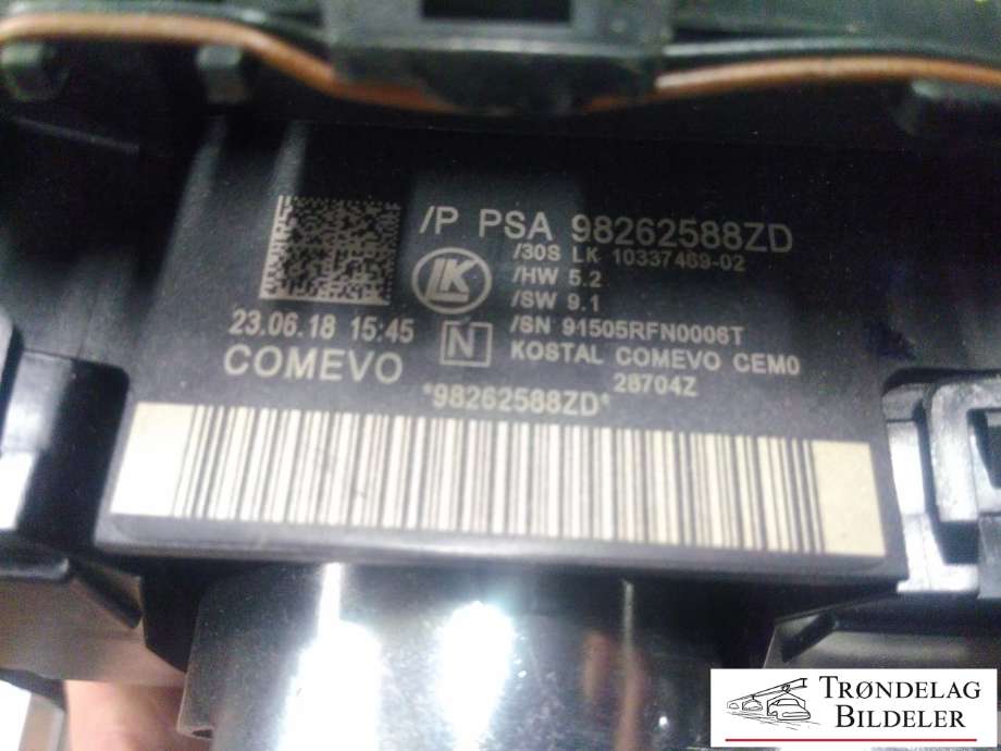 Bryter combi til Peugeot 3008 2016-->> (Type II)  (COMEVO|98262588ZD|)