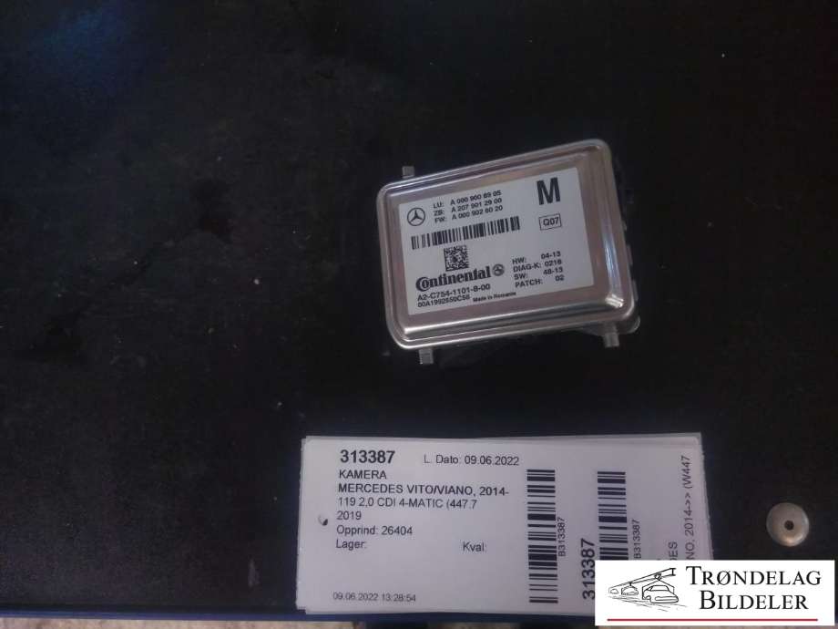 Kamera til Mercedes Vito, 2014-->> (W447) (W447) (A 000 900 89 05)