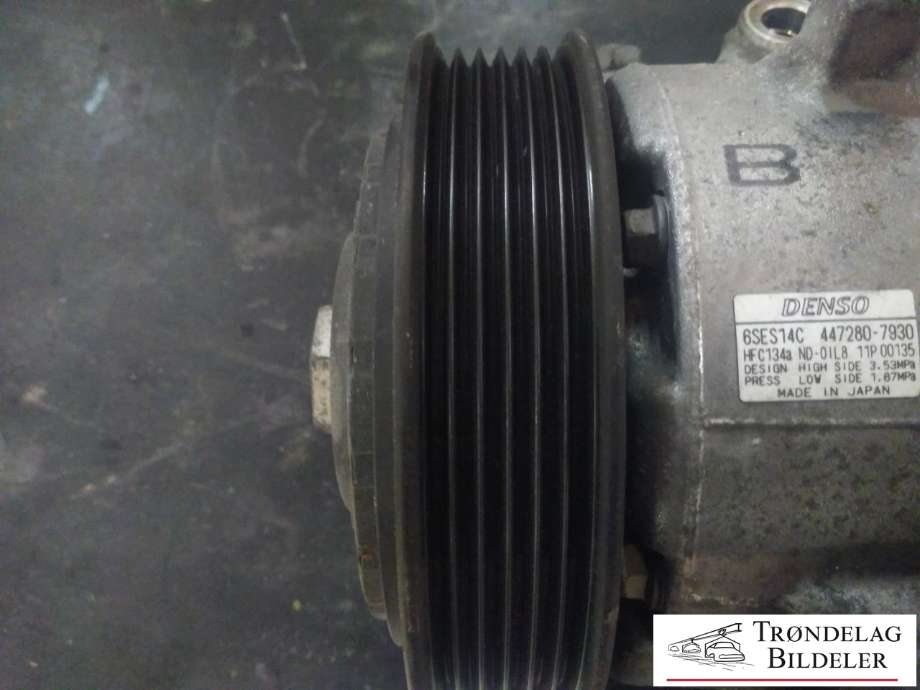 Aircondition kompressor til Toyota RAV4 2013-2015 (Type IV, Fase 1) (DENSO|447280-7930|)