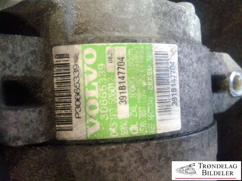 Aircondition kompressor til Volvo XC90 2002-2006 (Type I, Fase 1)  (VOLVO|30665339|206012-0820|391B147704)