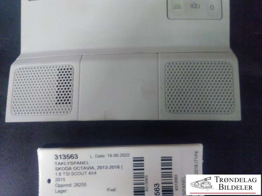 Taklyspanel til Škoda Octavia 2013-2016 (Type III, Fase 1)  (3T0 947 105|)