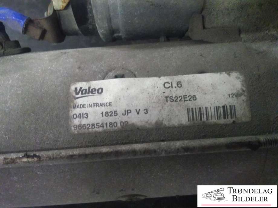 Starter diesel til Peugeot 308 2013-2021 (Type II)  (VALEO|9662854180 02|04L3 1825 JP V3|)